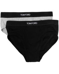 Tom Ford - Ondergoed ,Zwart ,Katoen Set Van Twee Slips - Lyst