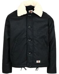 Dickies - Jassen ,Zwart ,Katoen Waxed Canvas Jacket - Lyst