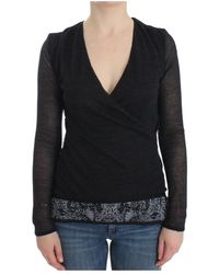 Ermanno Scervino - Vneck Knit Top Long Sleeve - Lyst