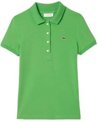 Lacoste - Grüne t-shirts und polos - Lyst