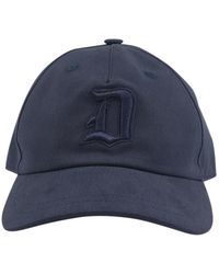 Dondup - Accessoires ,Blauw ,Katoen Baseballpet - Lyst