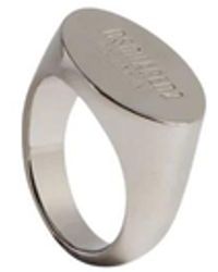 DSquared² - Tag Chain Ring - Lyst