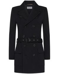 Saint Laurent - Double-Breasted Coats - Lyst
