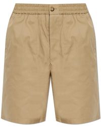 Ami Paris - Korte Broeken ,Bruin ,Katoen Katoenen Shorts Met Zakken - Lyst