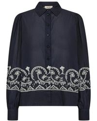 Mos Mosh - Overhemden ,Blauw ,Shirts - Lyst