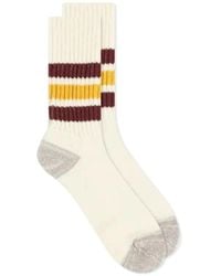 RoToTo - Coarse Ribbed Old School Crew Sokken - Lyst