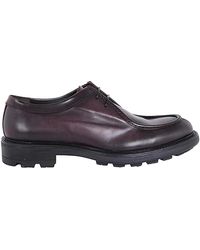 Corvari - Schoenen ,Paars ,Leer Rock Bottom Veterschoenen - Lyst