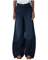 Chloé - Jeans ,Zwart ,Katoen Straight-Leg Five-Pocket Jeans - Lyst