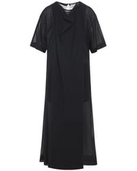 Carven - 6261K21027 Sheer Draped Dress - Lyst