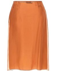 Prada - Midi Skirts - Lyst