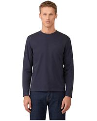 Sunspel - Tops ,Blauw ,Katoen Langarm Riviera T-Shirt - Lyst