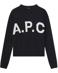 A.P.C. - Round-Neck Knitwear - Lyst