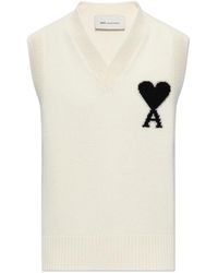 Ami Paris - V-Neck Knitwear - Lyst