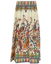 Etro - Midi Skirts - Lyst
