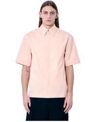 Jil Sander - Katoenen Poplin Shirt Met Korte Mouwen - Lyst