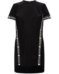 DSquared² Short-sleeved Wool Dress - Zwart