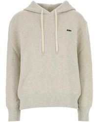 Autry - Hoodies & Sweatvesten ,Grijs ,Katoen Lichtgrijze Katoenen Sweatshirt - Lyst