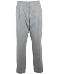 Marella - Broeken ,Grijs ,Leer Pantalon - Lyst