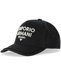Emporio Armani - Schwarze baseballkappe mit logo - Lyst