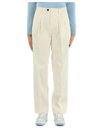 Tommy Hilfiger - Pantalone relaxed straight fit in cotone - Lyst