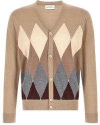 Ballantyne - Truien & Vesten ,Veelkleurig ,Katoen Argyle Cardigan - Lyst
