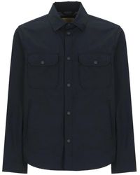 Woolrich - Jassen ,Blauw ,Katoen Ramar Shirt - Lyst