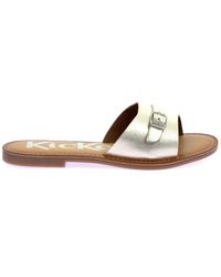 Kickers - Stilvolle diwana leder mules - Lyst