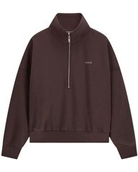 Guess - Hoodies & Sweatvesten ,Bruin ,Sweatshirts - Lyst