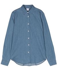 Aspesi - Overhemden ,Blauw ,Denim Denim Shirt - Lyst