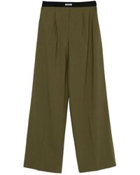 MSGM - Wide Trousers - Lyst