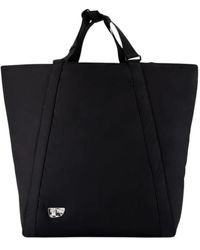 Burberry - Schwarze nylon shield shopper tasche - Lyst