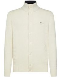 Sun 68 - Truien & Vesten ,Wit ,Wol Cardigan Buttons Warm L/S - Lyst