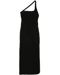 Gauchère - Halterneck Midi Jurk - Lyst
