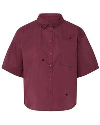 Ichi - Overhemden ,Rood ,Blouses & Shirts - Lyst