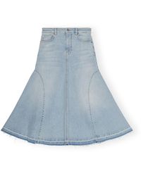 Ganni - Denim Skirts - Lyst