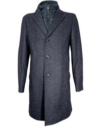 HUGO - Jassen ,Blauw ,Katoen Slim Fit Afneembare Ritsjas Blauw - Lyst