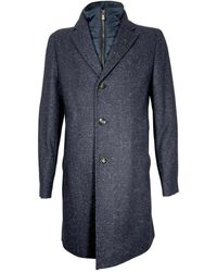 HUGO - Jassen ,Blauw ,Katoen Slim Fit Afneembare Ritsjas Blauw - Lyst