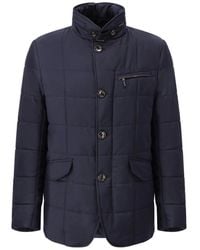 Gimo's - Elegante Gewatteerde Jas Met Verborgen Capuchon - Lyst