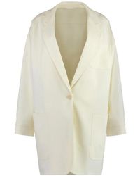 Max Mara - Jassen ,Wit ,Single-Breasted Blazer - Lyst