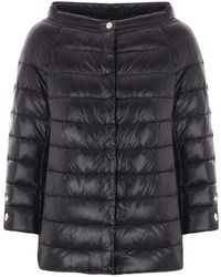 Herno - Jassen ,Zwart ,Nylon Elsa Down Jacket - Lyst