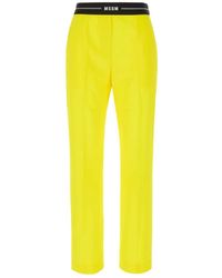 MSGM - Slim-Fit Trousers - Lyst