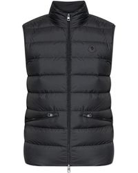 Moncler - Jassen ,Blauw ,Leer Lechtal Down Vest - Lyst