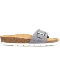 Rohde - Graue wildleder-mule-sandale - Lyst