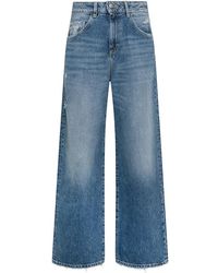 ICON DENIM - Poppy wide-leg jeans blauer denim - Lyst