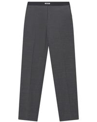 MSGM - Straight Trousers - Lyst