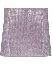 Self-Portrait - Metal Mesh Skirt - Lyst