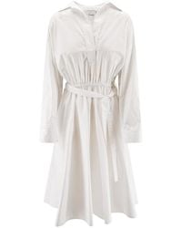 Nude - Polo Katoenen Jurk - Lyst