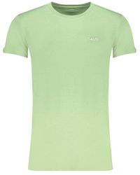 GAUDI - Groen Katoenen T-Shirt Met Print Logo - Lyst