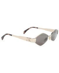 Celine - Triomphe Metal Sunglasses - Lyst