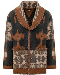 Alanui - Truien & Vesten ,Veelkleurig ,Kasjmier Icon Jacquard Vest - Lyst